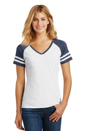 District DM476 Women's Game V-Neck Tee