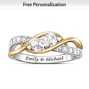 The Two Of Us Personalized Ring