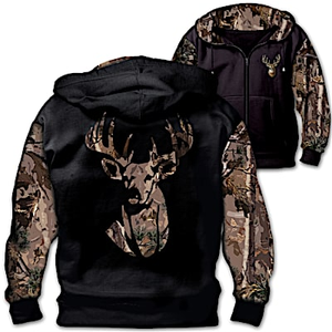 10 Point Buck Men's Hoodie Size XXL (50-52)