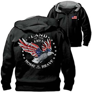 Home Of The Brave Men's Hoodie Medium (38-40)