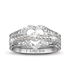 I Love You Diamond Ring Size 11
