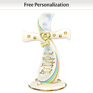 The Rainbow Bridge Personalized Cross