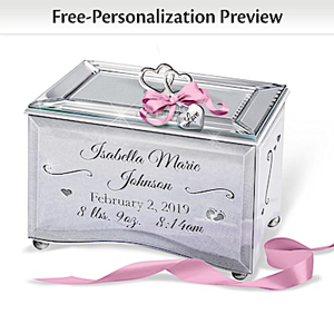 Bundle Of Joy Personalized Music Box - Pink