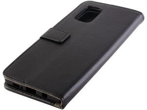 Synthetic Leather Wallet Case with Stand for Samsung Galaxy A71 5G - Black