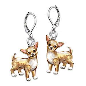 Chihuahua Playful Pup Earrings