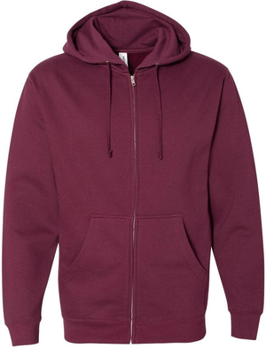 Independent Trading Co. Midweight Full-Zip Hooded Sweatshirt 