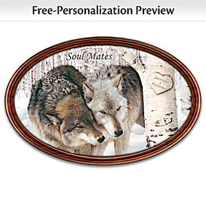 Soul Mates Personalized Masterpiece Framed Plate