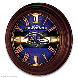 Baltimore Ravens Wall Clock