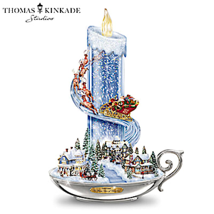 Thomas Kinkade Warm Glow Of Christmas Table Centerpiece