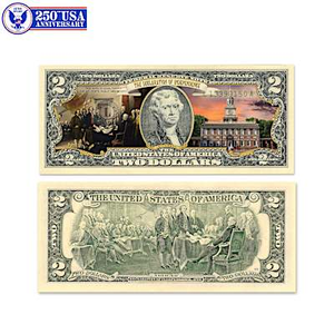 U.S.A. 250th Anniversary $2 Bill Collection