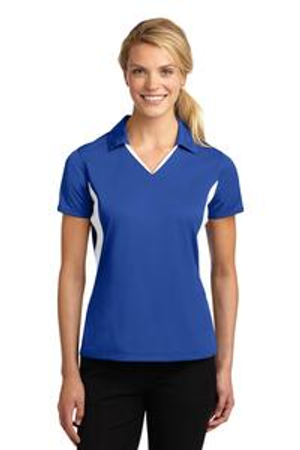 Sport-Tek LST655 Ladies Side Blocked Micropique Sport-Wick ® Polo