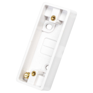 BG 1 Gang 19mm Architrave Pattress Back Box White