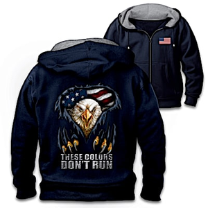 These Colors Don't Run Men's Hoodie Size XXX-Large (54-56)
