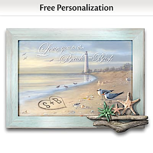 To The Beach And Back Personalized Wall Decor