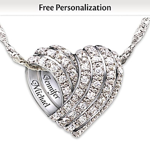 All My Love Personalized Diamond Pendant Necklace