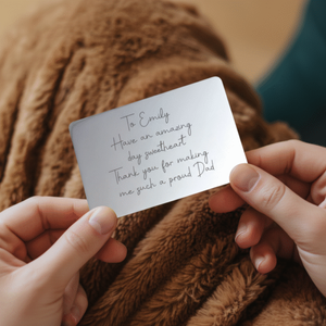 Handwriting Personalised Wallet Card