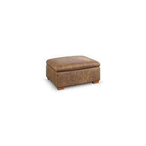 Colorado Storage Footstool in Ranch Brown Fabric