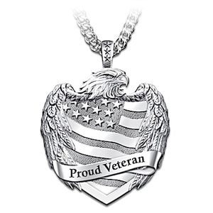 Proud Veteran Pendant Necklace