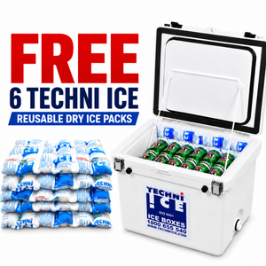 Techniice Classic Ice box 60L White *FREE 6 REUSABLE DRY ICE PACKS VALUES $66 *PRE-ORDER NOW FOR SEPTEMBER DISPATCH