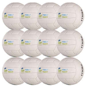 O'Neills First Touch Football | (Age U6-U8) | Pack Of 12 - White