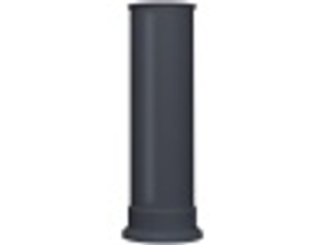 Adam Straight Decorative Stove Pipe in Charcoal Grey