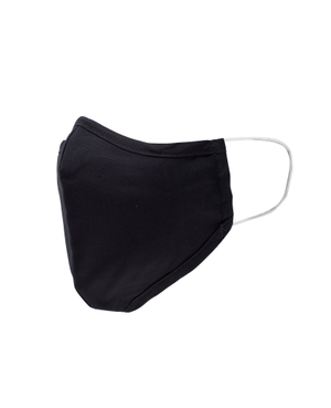 Black Cotton Poplin Face Mask [RTC]