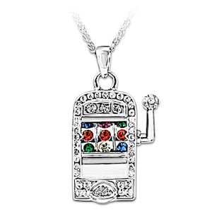 Crystal Lucky Jackpot Pendant Necklace