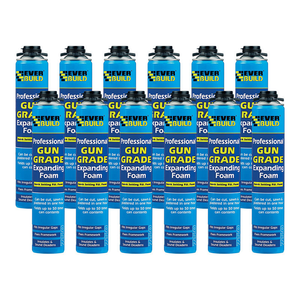 Everbuild Gun Grade Expanding Foam 750ml (12 Cans)