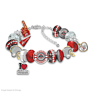 Fashionable Fan Buckeyes Bracelet