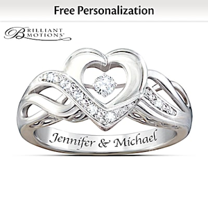 Dance Of Love Personalized Diamond Ring