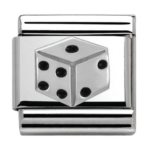 Nomination CLASSIC Silvershine Symbols Dice Charm 330202/11
