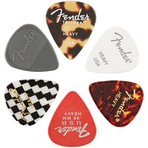 Fender 351 Material Medley Guitar Picks 6-Pack - Heavy
