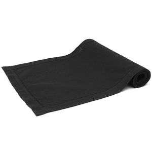 Rans - Hemstitch Table Runner Medium Black 33x135cm