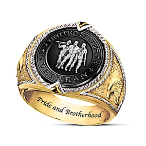 United States Veteran Commemorative Ring Size 9