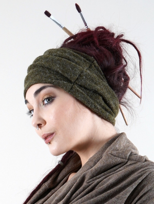 'Bandeau "Aikköo", Vert kaki'