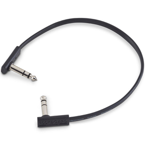 RockBoard Flat TRS Cable 30cm Black