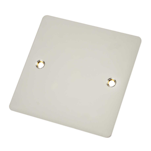 Scolmore Click Define 1 Gang Blank Plate Pearl Nickel