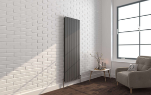Vertical Flat Panel Radiator – Anthracite – GLO Idox