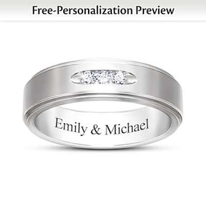 Infinite Love Personalized Men's Wedding Ring