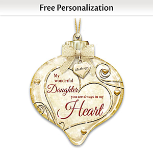 My Wonderful Daughter Personalized Ornament