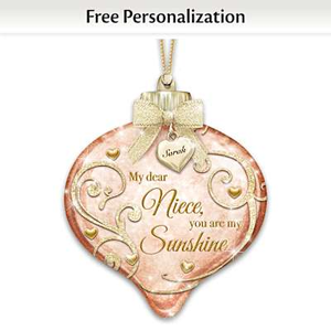 My Dear Niece, You Are My Sunshine Personalized Ornament