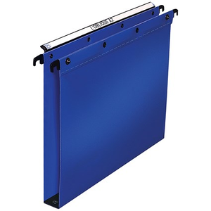 Elba Ultimate Polypropylene Suspension Files, Square Base, Foolscap, Blue, Pack of 25