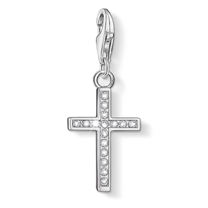 THOMAS SABO Silver Cubic Zirconia Cross Charm 0049-051-14