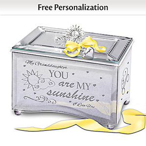 Granddaughter, You Are My Sunshine Personalized Music Box