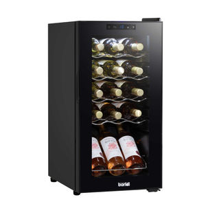 Baridi 15 Bottle Wine Fridge with Digital Touchscreen Controls & LED Light, Black - DH5
