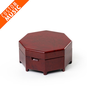 Octagonal Zen Inspired Custom USB Sound Module Any Song Music Box
