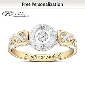 Let Your Heart Dance Personalized Diamond Ring