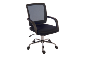 Strum Mesh High Back Operator Chair (Black)