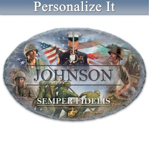 USMC Personalized Welcome Sign