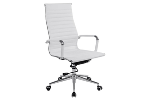 Andruzzi High Back Bonded Leather Executive Chair (White)